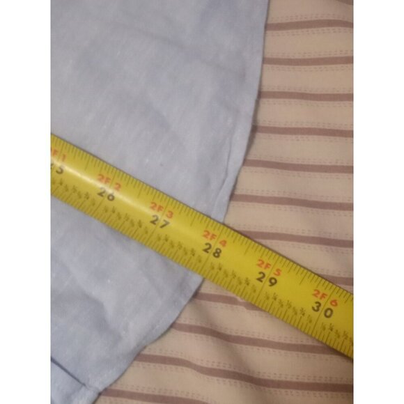 Brooks Brothers Regent Fit Short Sleeve Linen Blue Small S Original Polo Shirt - Picture 12 of 12